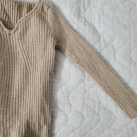 Beige Knit Top - Picture 2 of 2